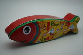 fish shape tin box