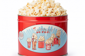 What are the benefits of Choosing a 3.5 gallon popccorn tin over a smaller size