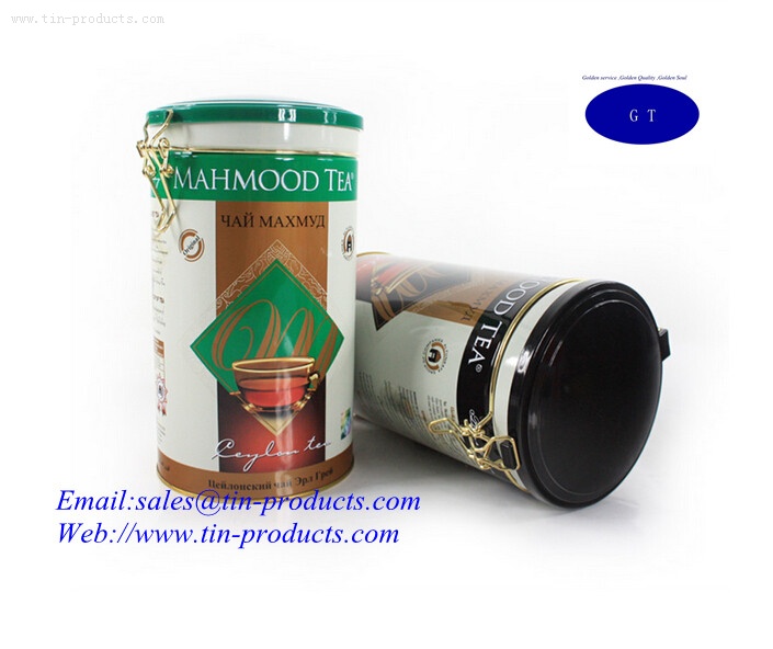 Round airtight ceylon tea tin wholesaler
